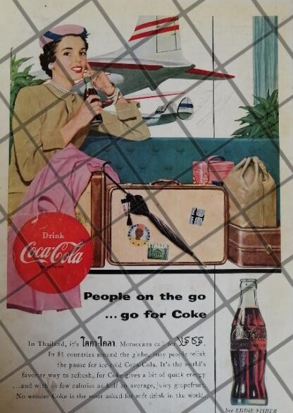 11 CARTELES RETRO REFRESCOS COCA COLA 1950s 60s /343 - Image 2