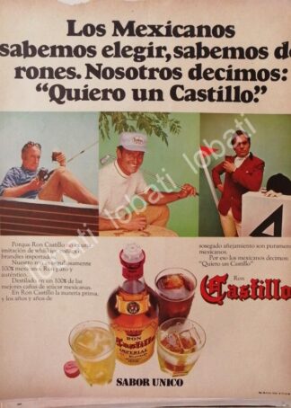 CARTEL ANTIGUO ORIGINAL DE RON CASTILLO 1969 /516