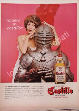 CARTEL ANTIGUO ORIGINAL DE RON CASTILLO 1966 /511