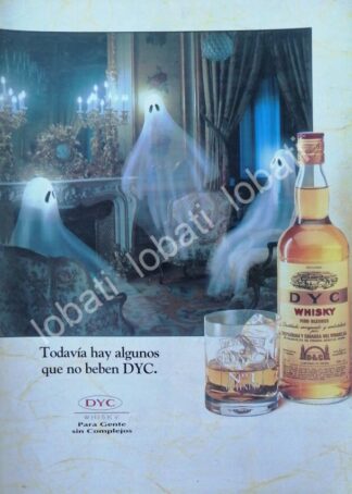 CARTEL ANTIGUO ORIGINAL DE VINOS. WHISKY DYC 1980s /575