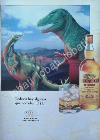 CARTEL ANTIGUO ORIGINAL DE VINOS. WHISKY DYC 1980s /573