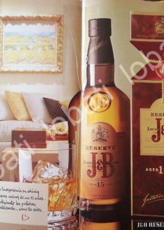 CARTEL ANTIGUO ORIGINAL DE VINOS. WHISKY J&B 1994 /566