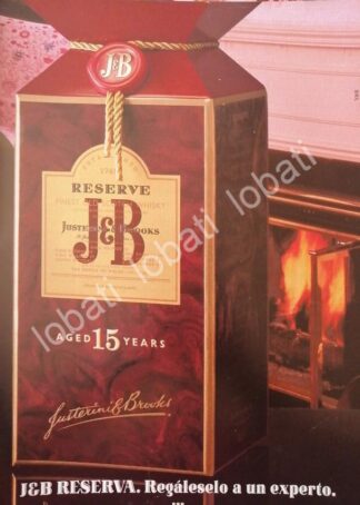 CARTEL ANTIGUO ORIGINAL DE VINOS. WHISKY J&B 1980s /561