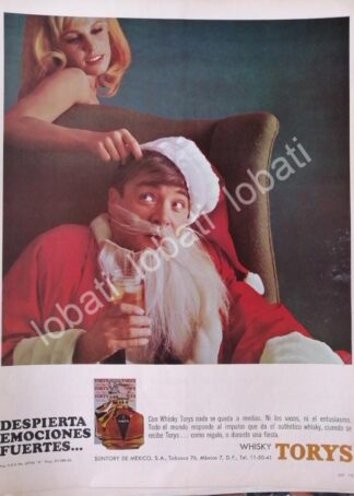 CARTEL ANTIGUO ORIGINAL DE VINOS. WHISKY OLD TORYS 1966 /547