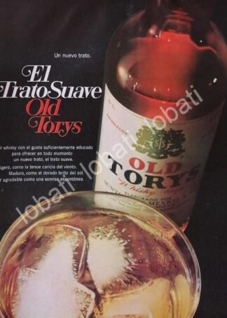 CARTEL ANTIGUO ORIGINAL DE VINOS. WHISKY OLD TORYS 1969 /546