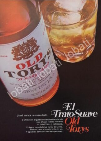 CARTEL ANTIGUO ORIGINAL DE VINOS. WHISKY OLD TORYS 1960s /535