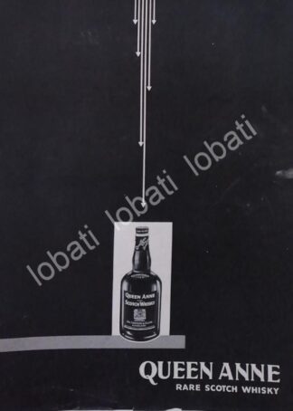 CARTEL ANTIGUO ORIGINAL DE VINOS. WHISKY QUENN ANNE 1950s /600 MUY RARO